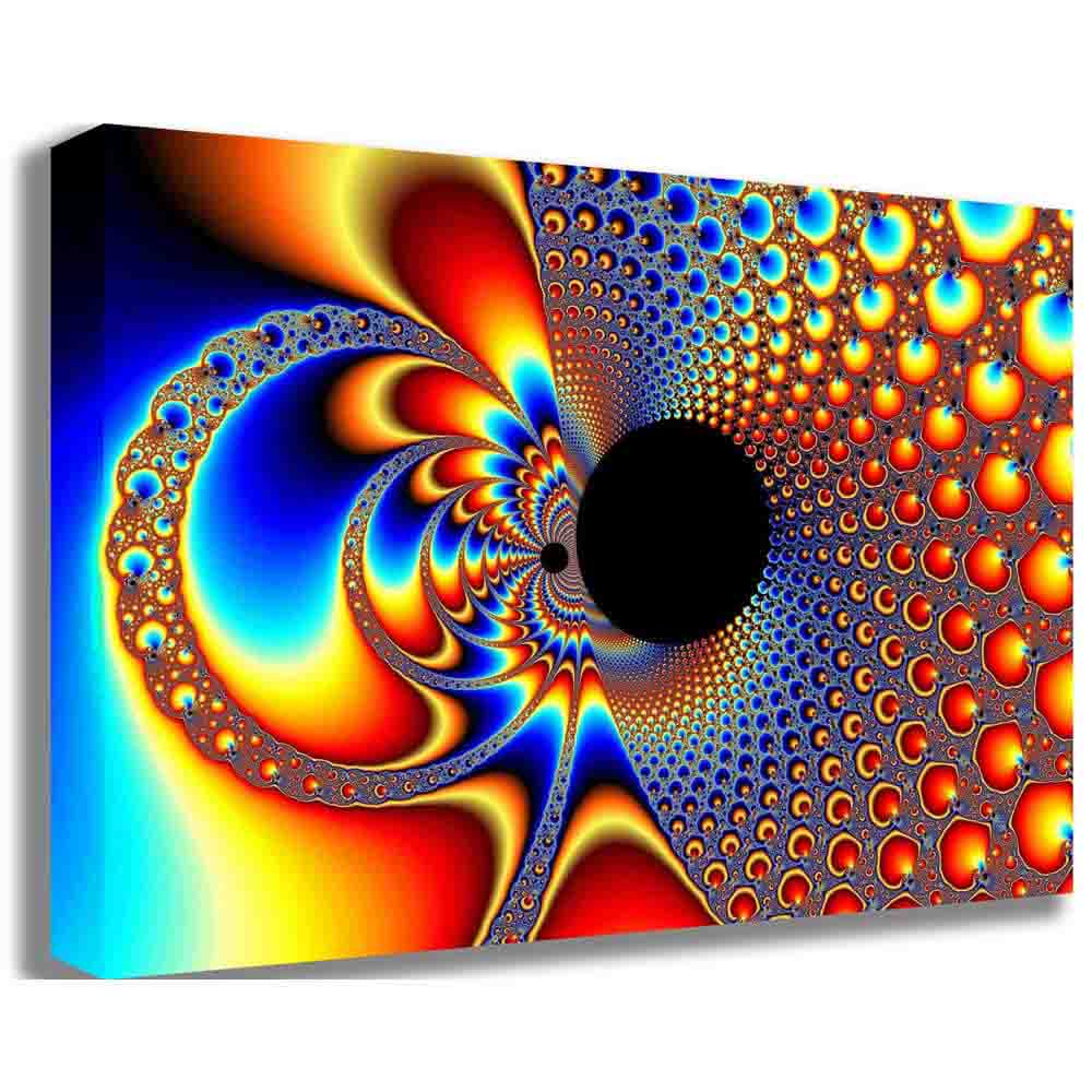 Ying Yang Big Bang Fractal Art Canvas Printed | Wallhogs