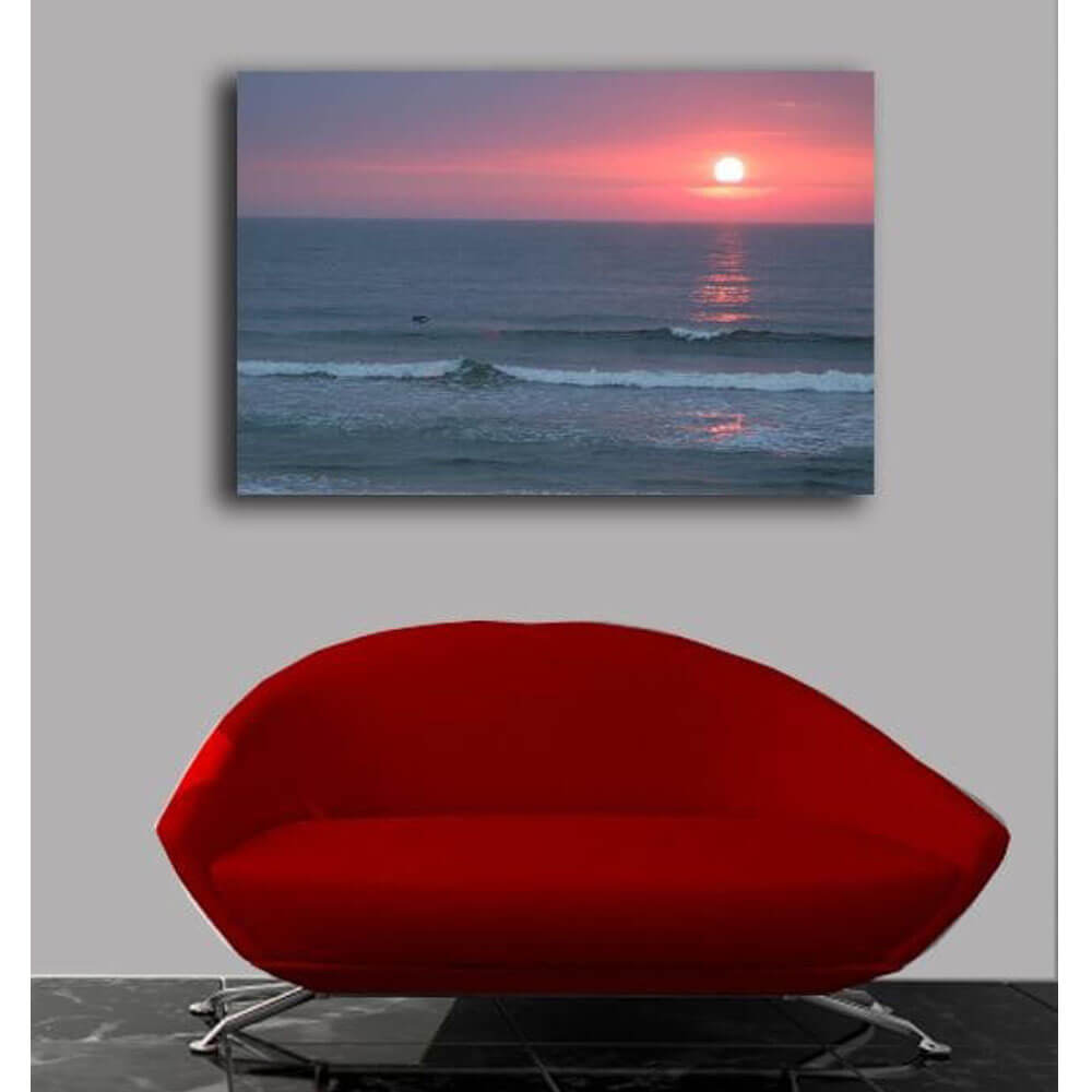 Sunset II Canvas Print Installed | Wallhogs