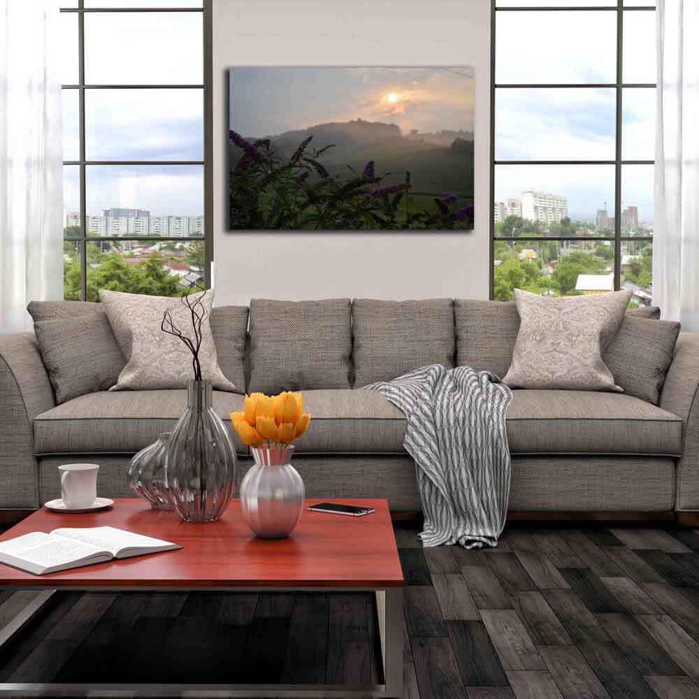 Sunset Heaven Canvas Print Installed | Wallhogs