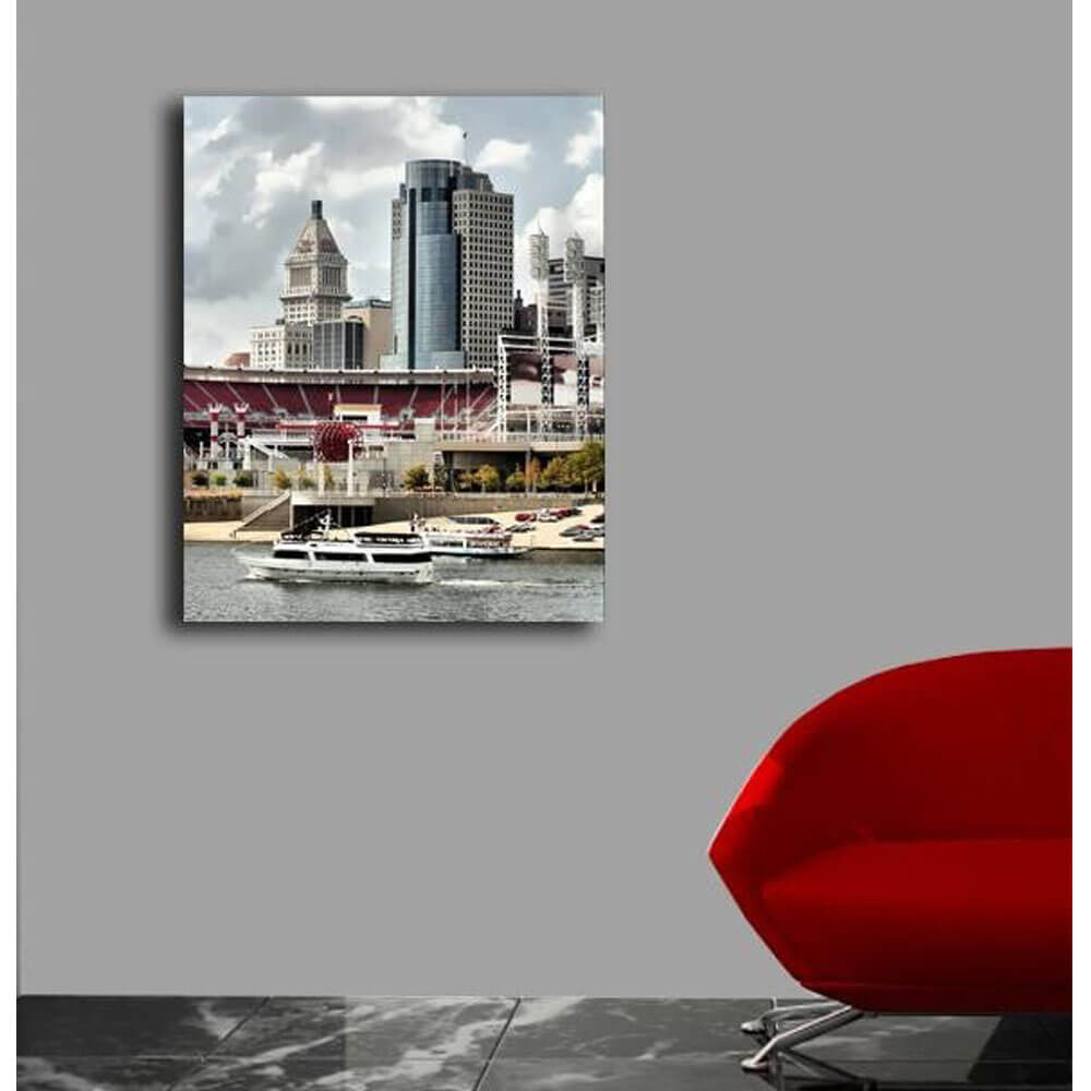 Busy Cincy II Canvas Print Installed | Wallhogs