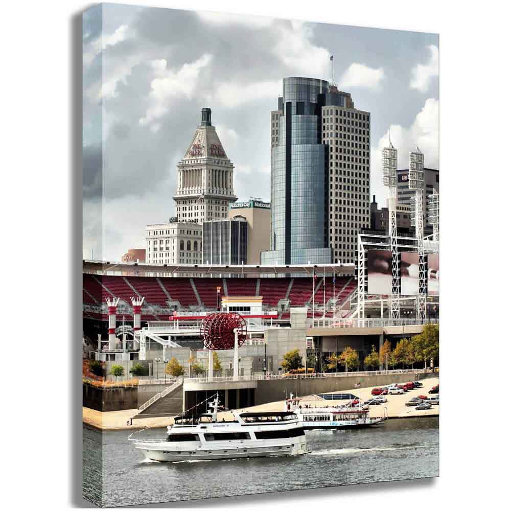 Busy Cincy II Canvas Printed | Wallhogs