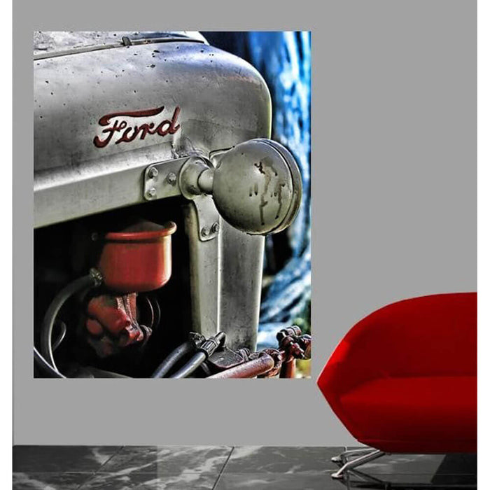 Ford Tractor Gloss Poster Installed | Wallhogs