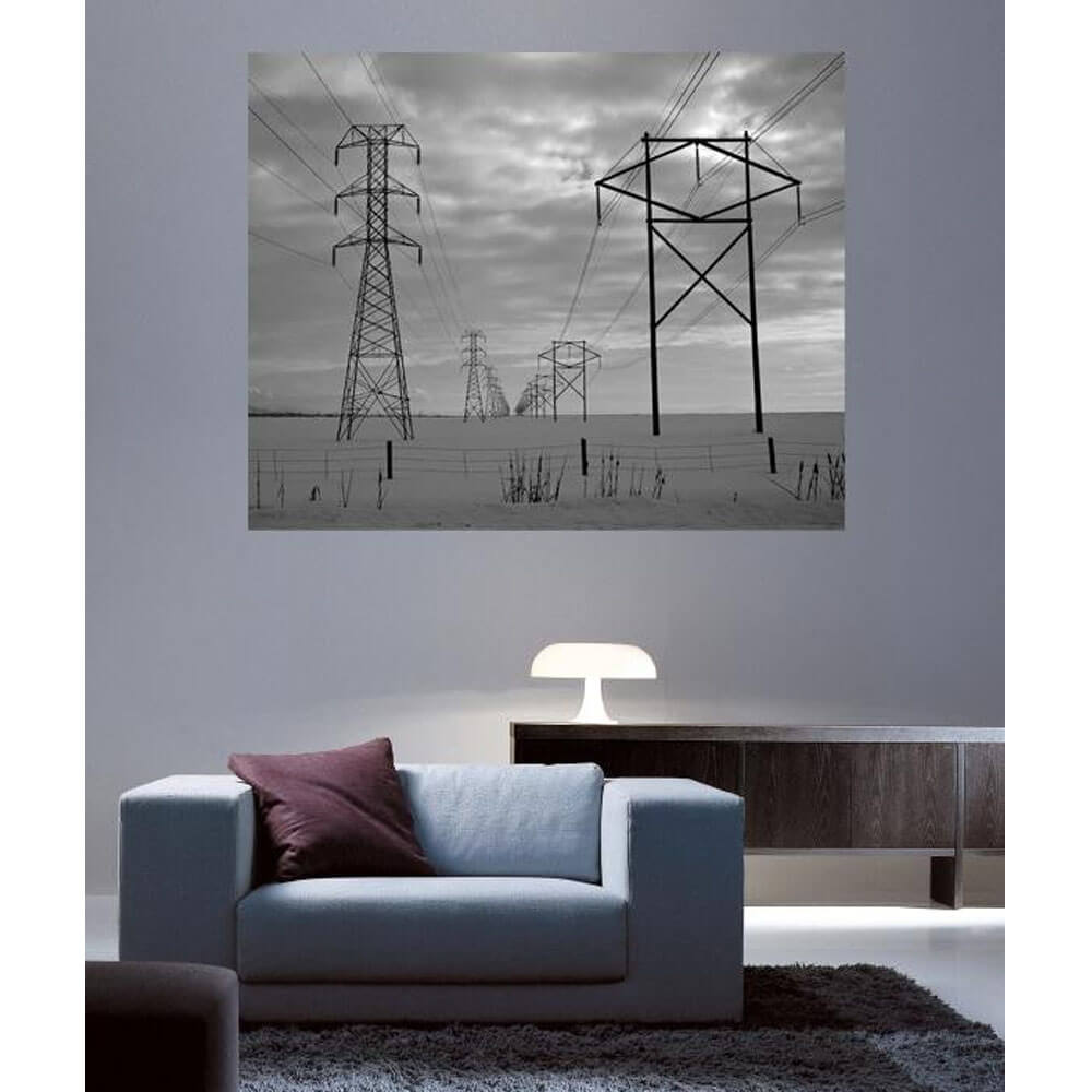 Power Lines Wall Decal Installed | Wallhogs