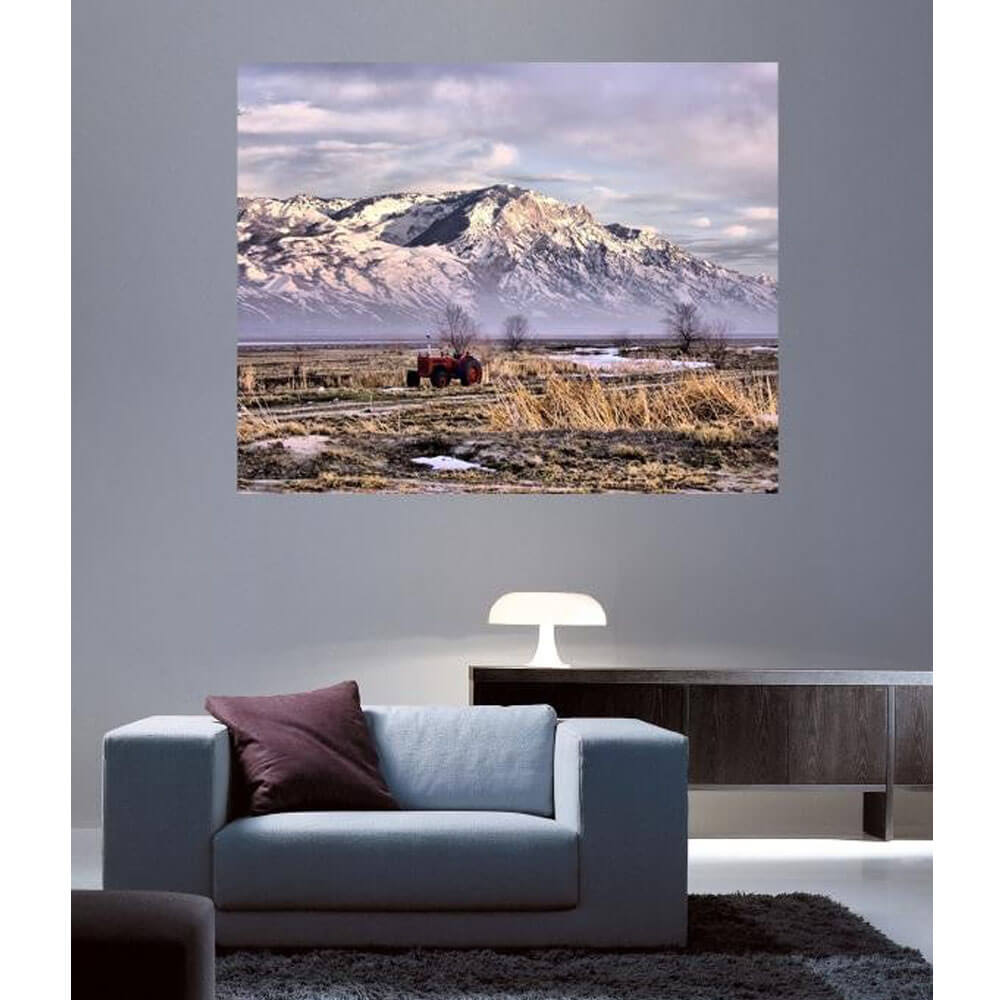 Rocky Mountain Tractor Gloss Poster Installed | Wallhogs