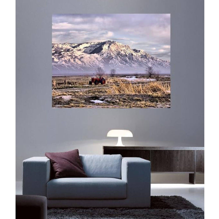 Rocky Mountain Tractor Wall Decal Installed | Wallhogs
