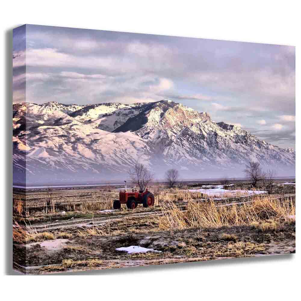 Rocky Mountain Tractor Canvas Printed | Wallhogs