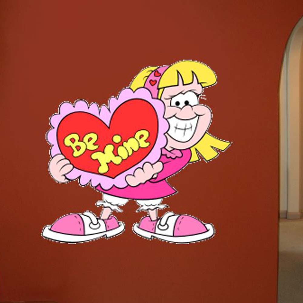 Be Mine Wall Decal Installed