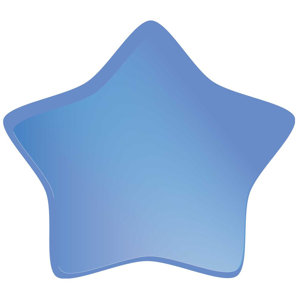 Blue Soft Star Wall Decal Printed | Wallhogs