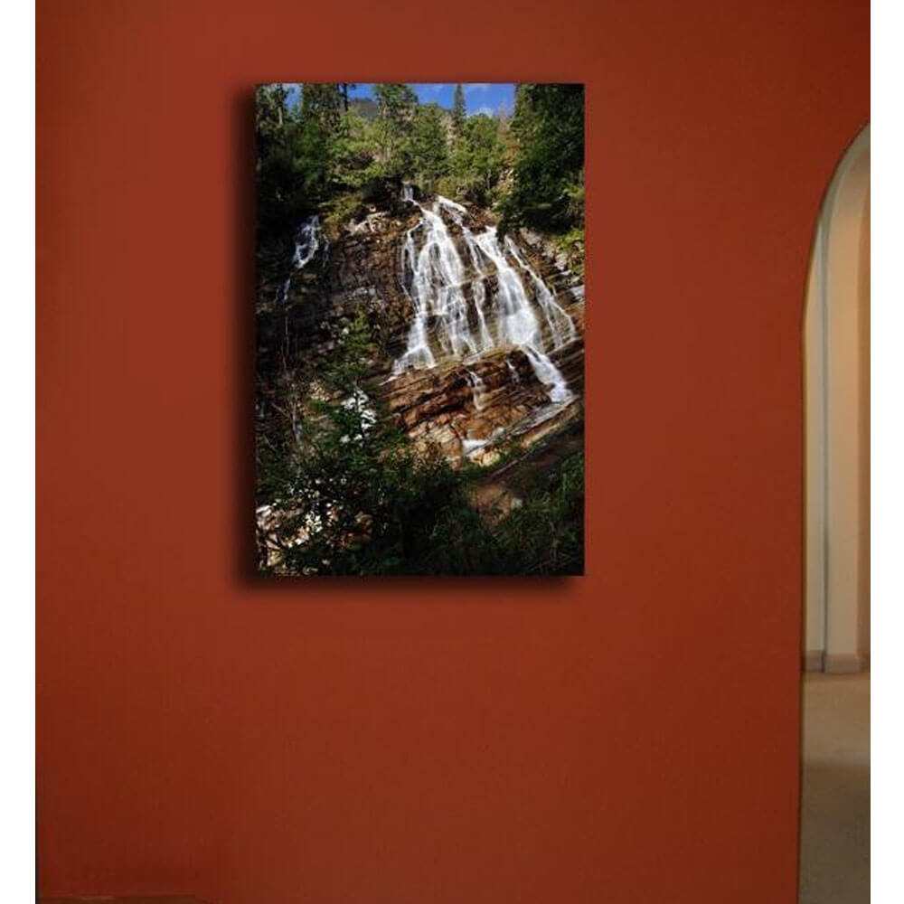 Bertha Falls Canvas Print Installed | Wallhogs