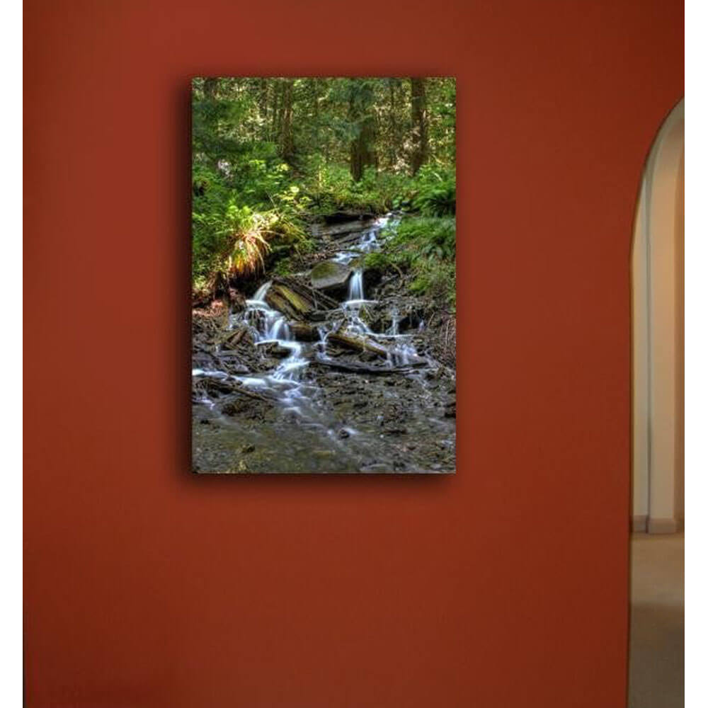 Bridal Falls Canvas Print Installed | Wallhogs