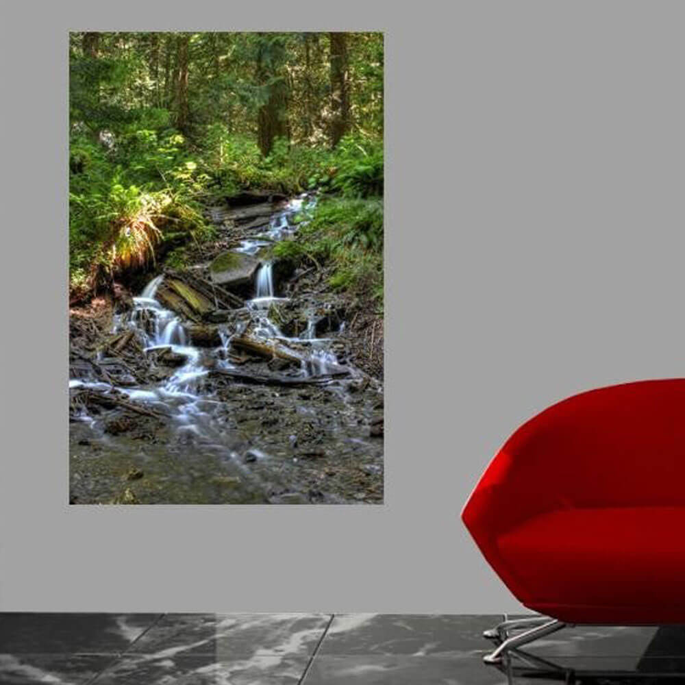 Bridal Falls Gloss Poster Installed | Wallhogs