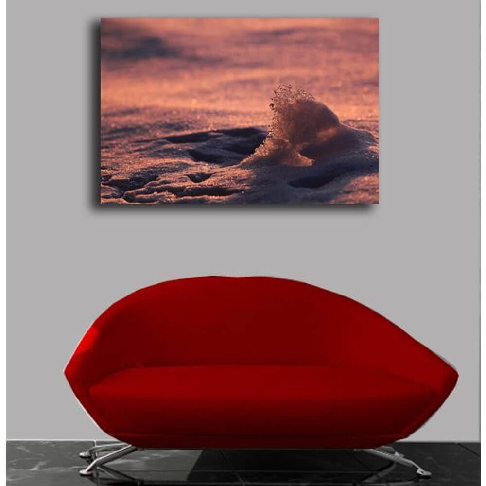 Ice Wave Canvas Print Installed | Wallhogs