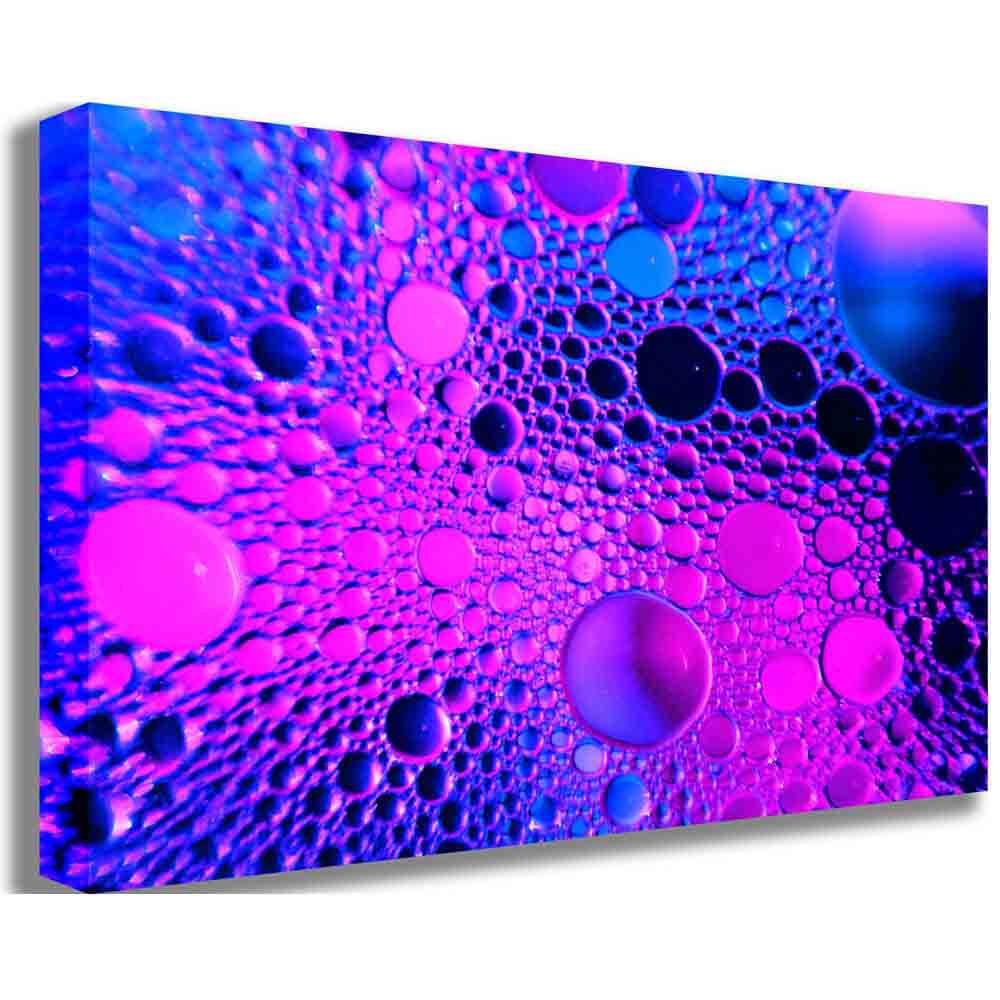 Pink Oil & Water Canvas Printed | Wallhogs