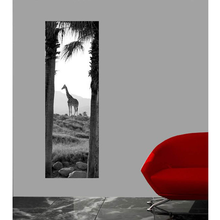 Giraffe Panoramic Gloss Poster Installed | Wallhogs