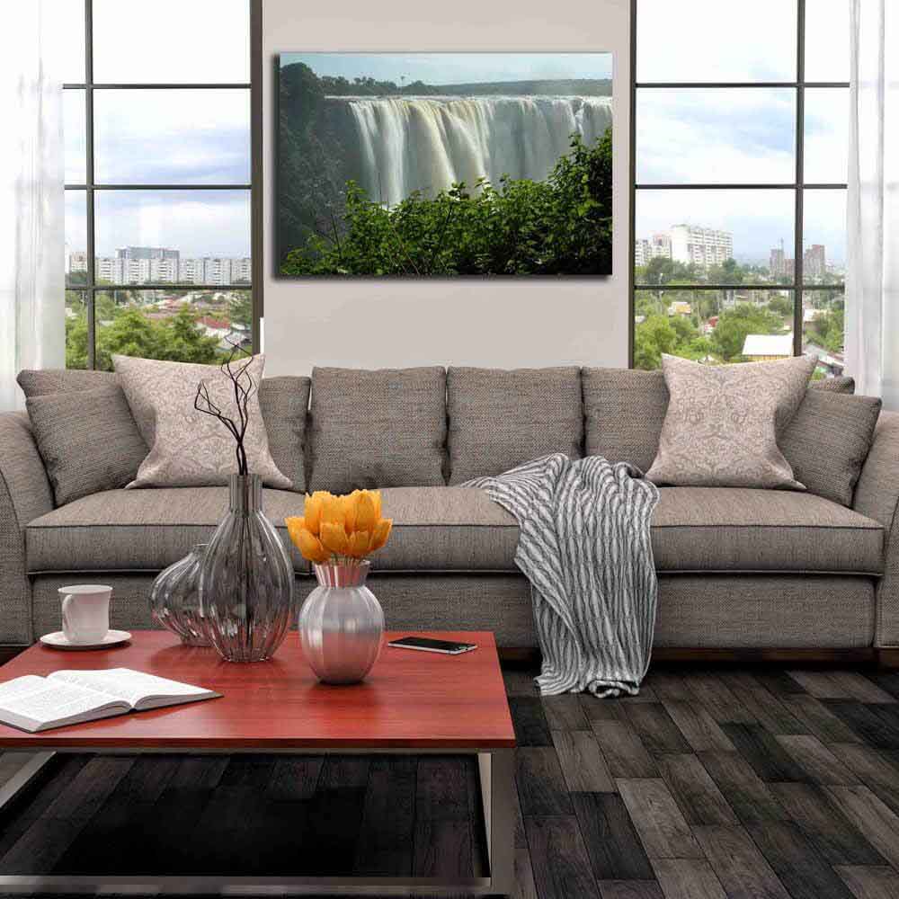 Victoria Falls Canvas Print Installed | Wallhogs