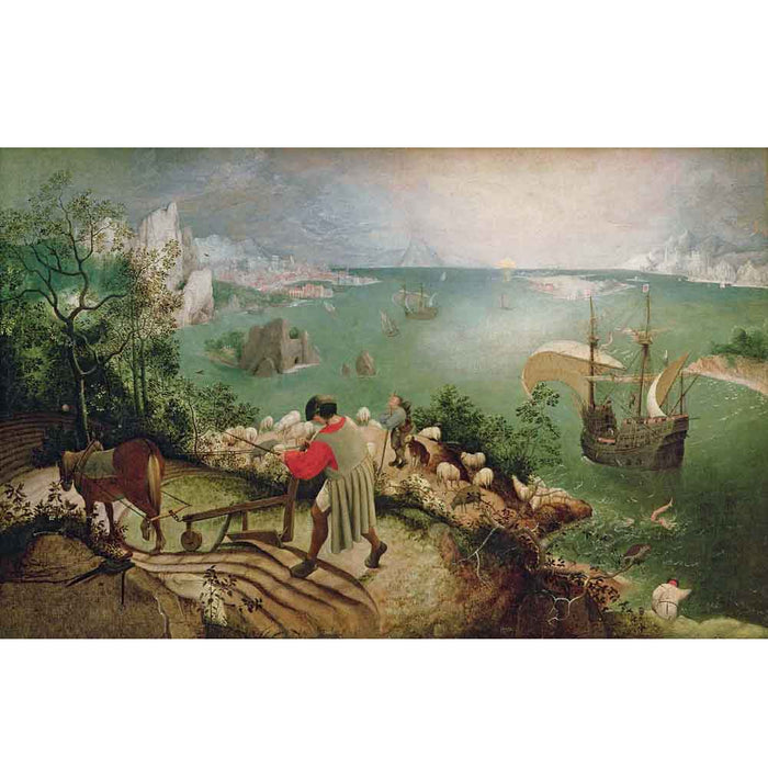 Landscape with the Fall of Icarus Poster Printed