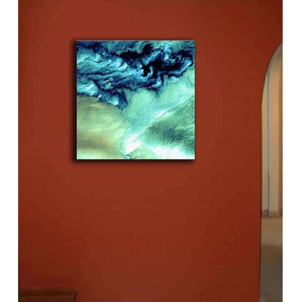 Aleutian Cloud Cover Canvas Print Installed | Wallhogs