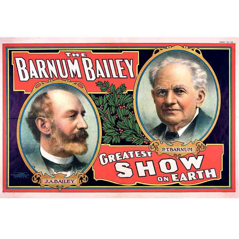 Barnum & Bailey Gloss Poster Printed | Wallhogs