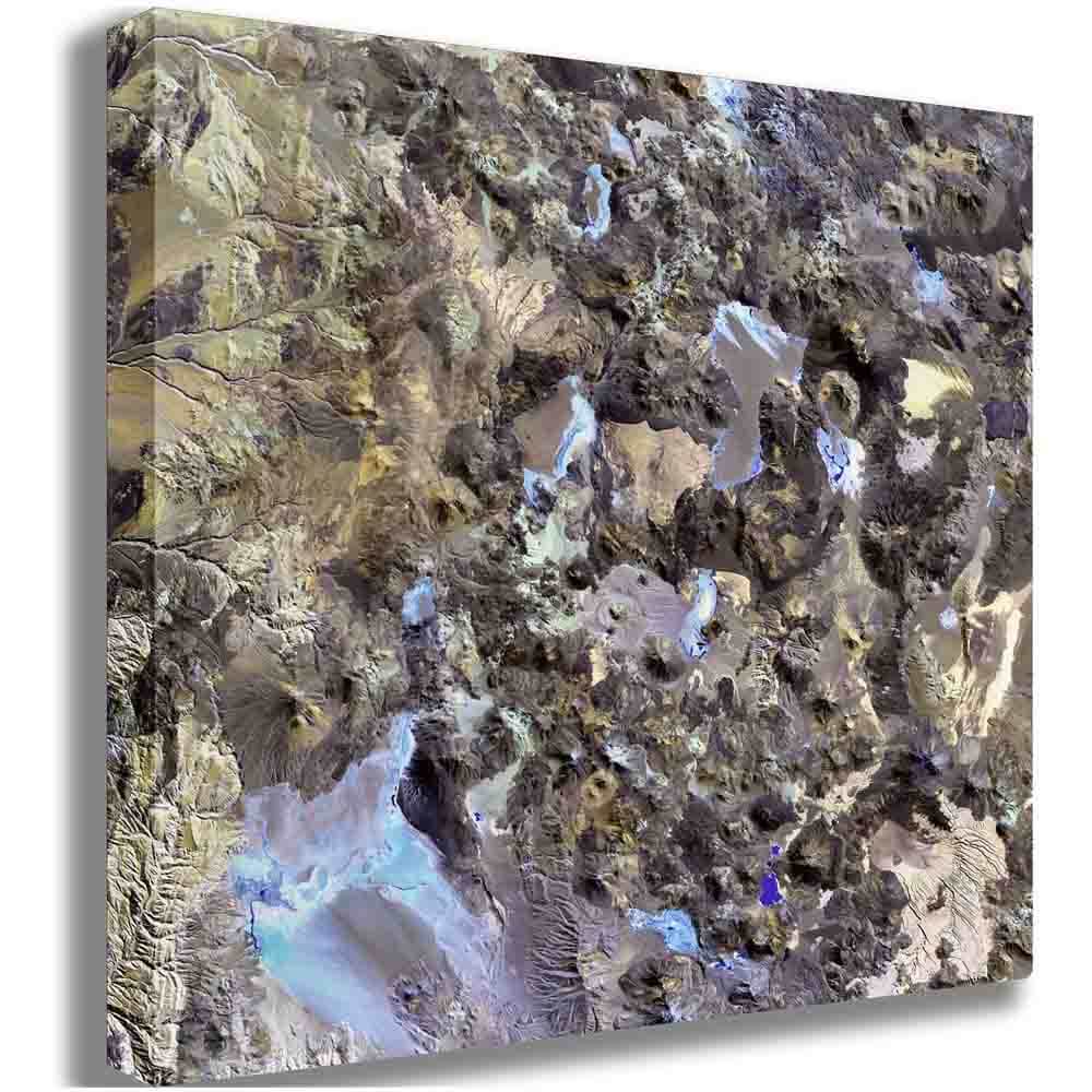 Chile Satellite Image Canvas Printed | Wallhogs