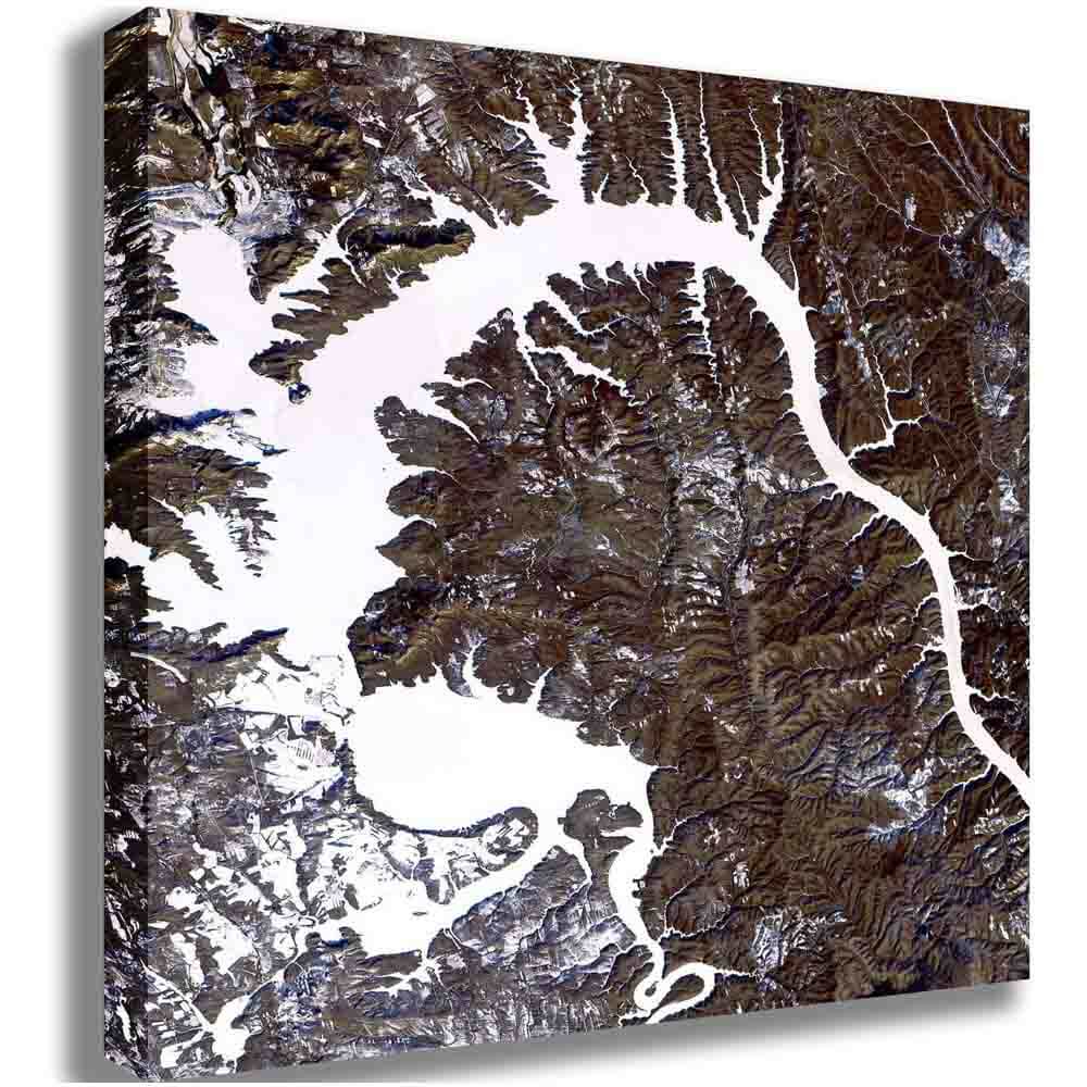 Dragon Satellite Image Canvas Printed | Wallhogs