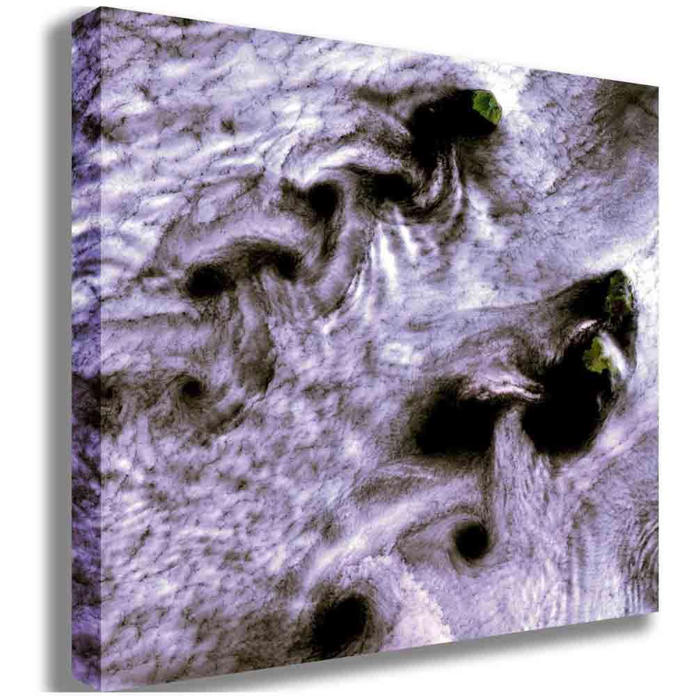 Karman Satellite Image Canvas Printed | Wallhogs