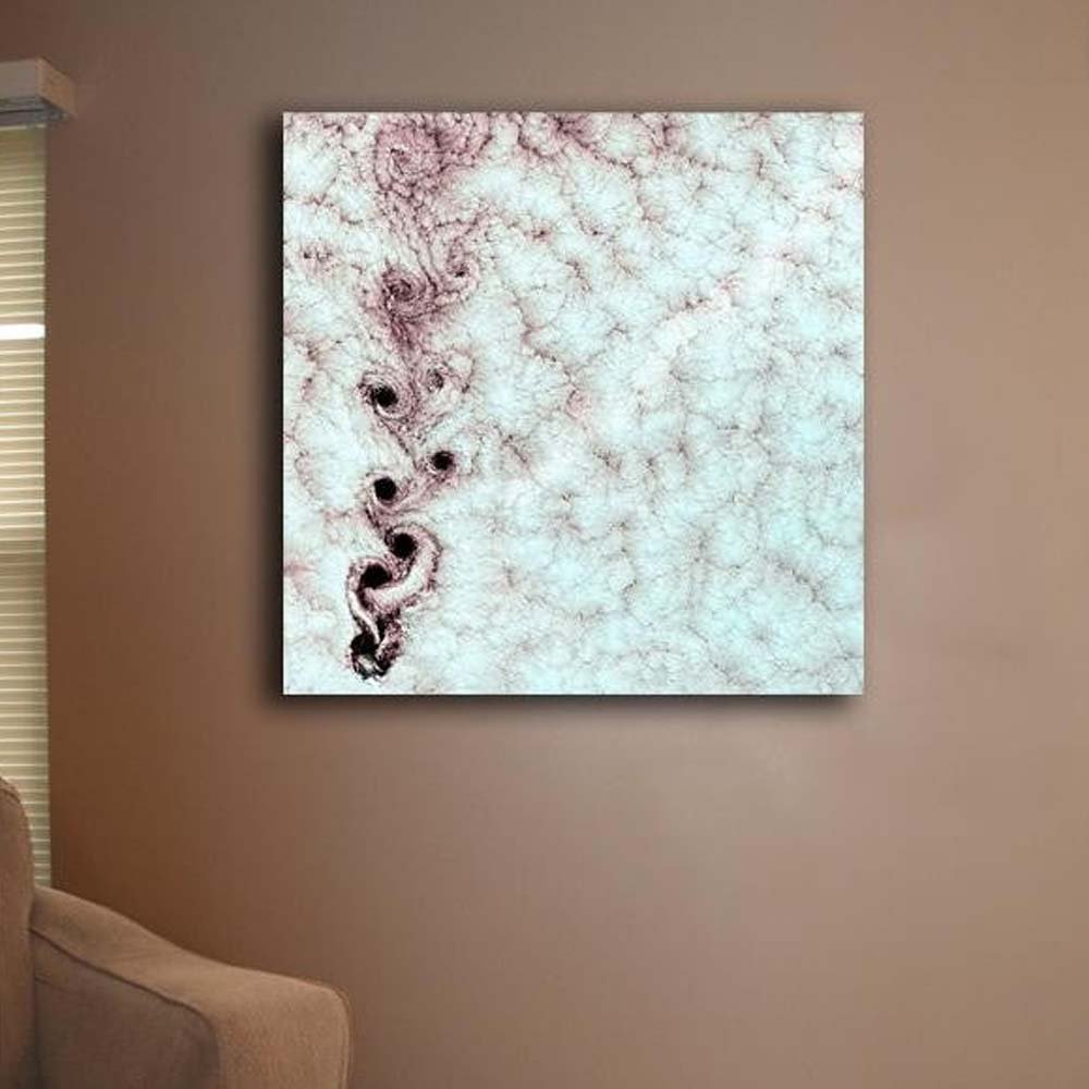 Karman Vortices Cloud Canvas Print Installed | Wallhogs
