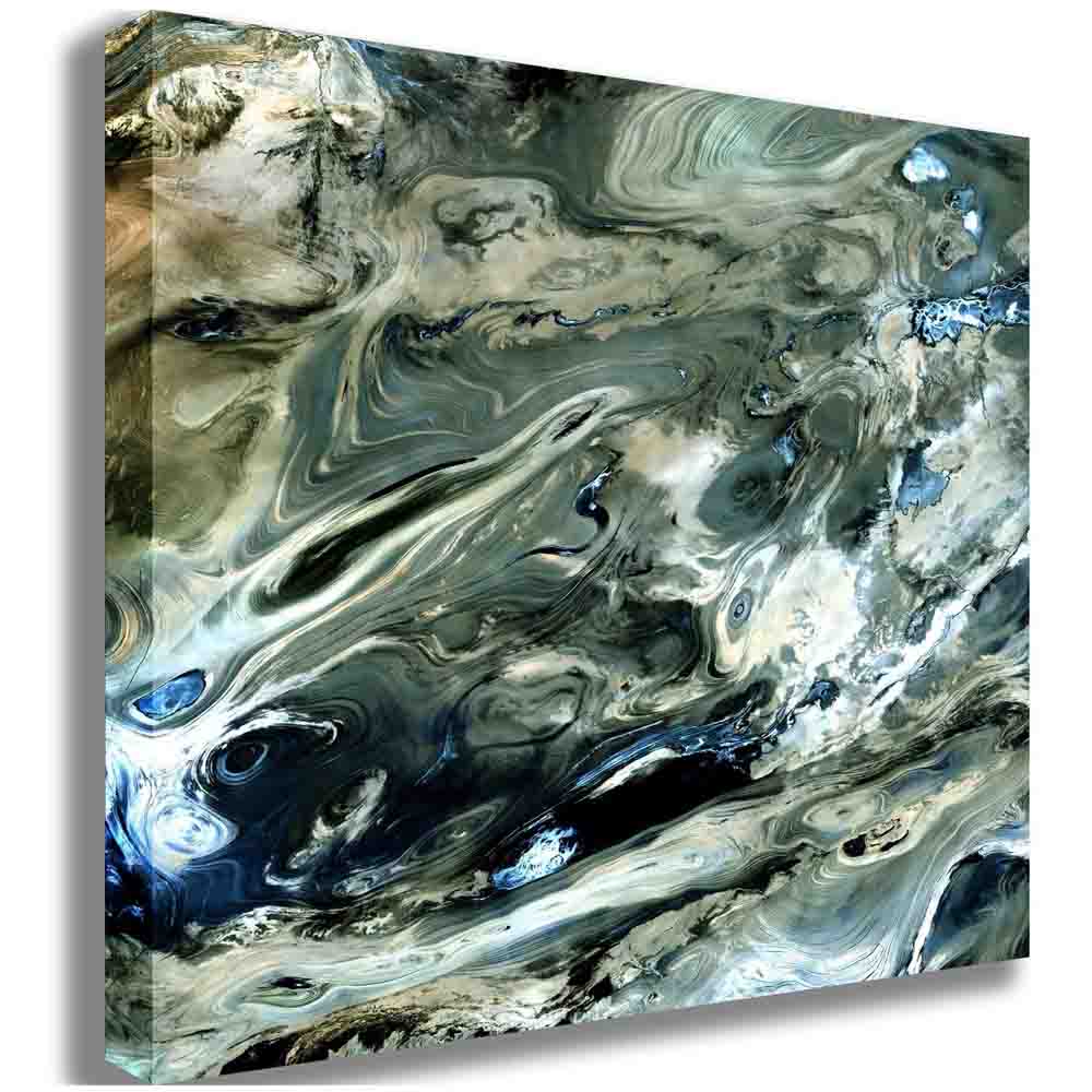 Kevir Satellite Image Canvas Printed | Wallhogs