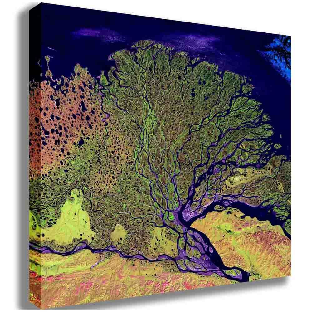 Lena Satellite Image Canvas Printed | Wallhogs