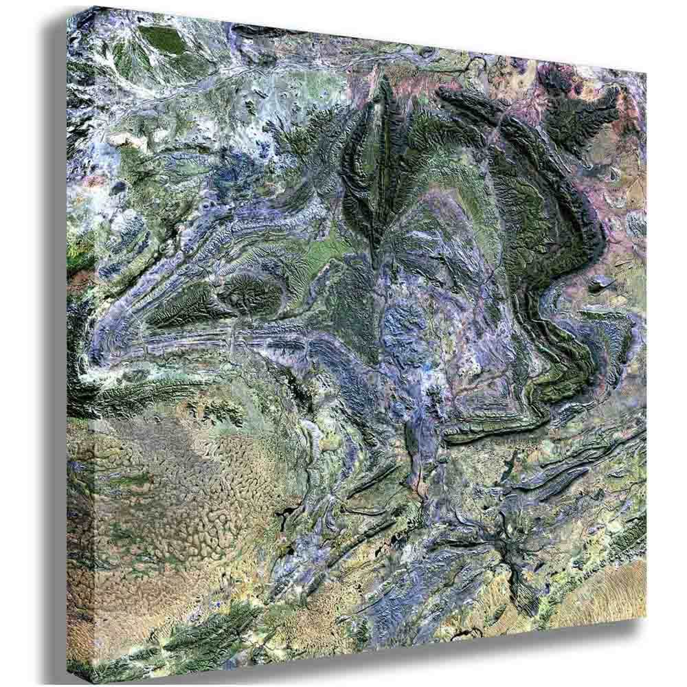 MacDonnell Satellite Image Canvas Printed | Wallhogs