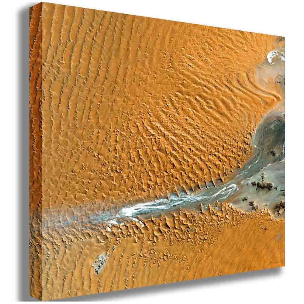 Namib Satellite Image Canvas Printed | Wallhogs