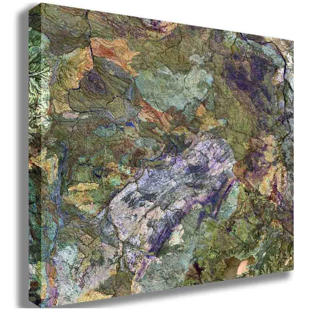 Great Sandy Desert Satellite Image Canvas Printed