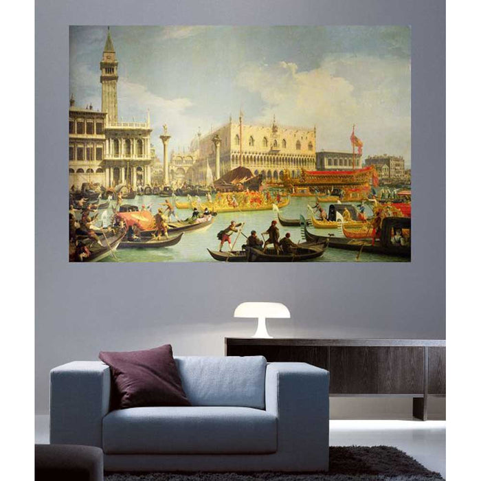 Betrothal of the Venetian Doge to the Adriatic Sea Gloss Poster Installed