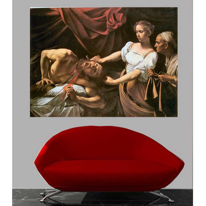 Judith and Holofernes Wall Decal Installed | Wallhogs