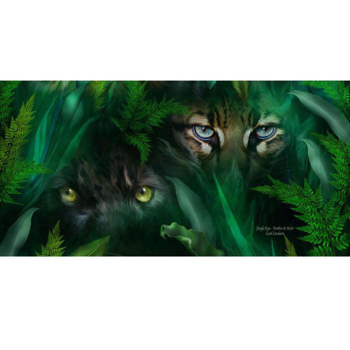 Jungle Eyes Panther & Ocelot Gloss Poster Printed
