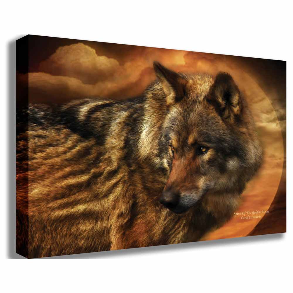 Spirit Of The Golden Moon Canvas Printed