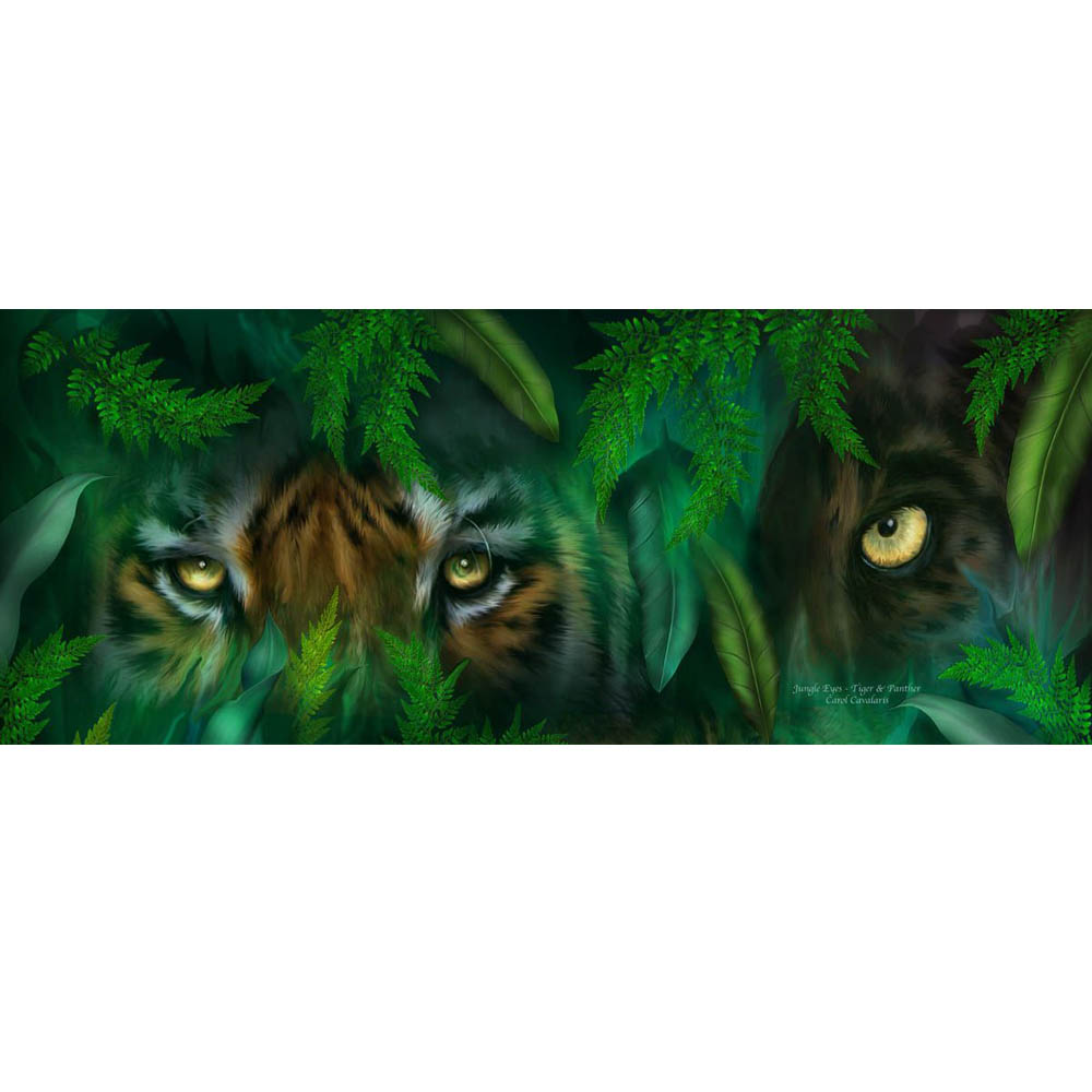 Jungle Eyes Tiger & Panther Gloss Poster Printed