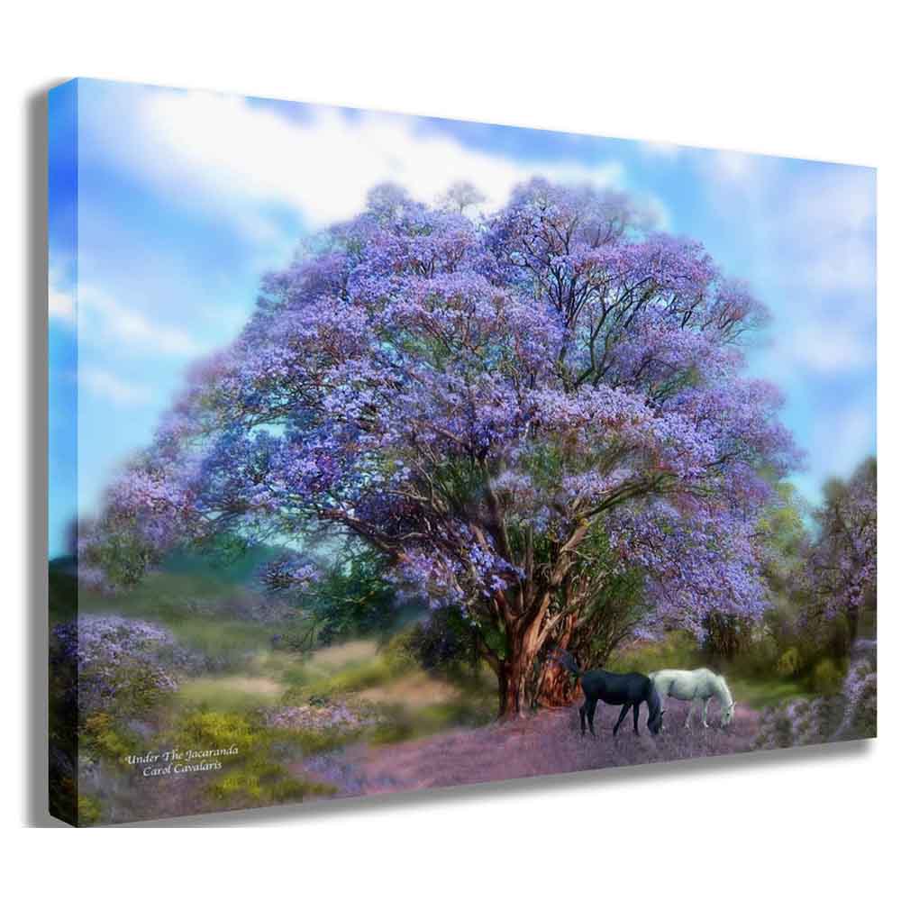 Under The Jacaranda Canvas Printed | Wallhogs