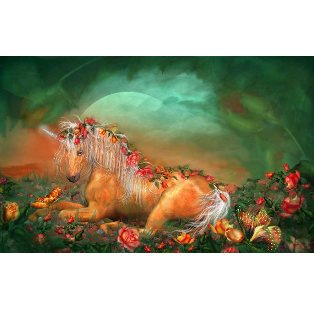 Unicorn Of The Roses Gloss Poster Printed | Wallhogs