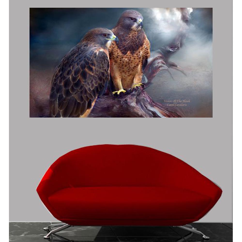 Vision Of The Hawk Wall Decal Installed | Wallhogs