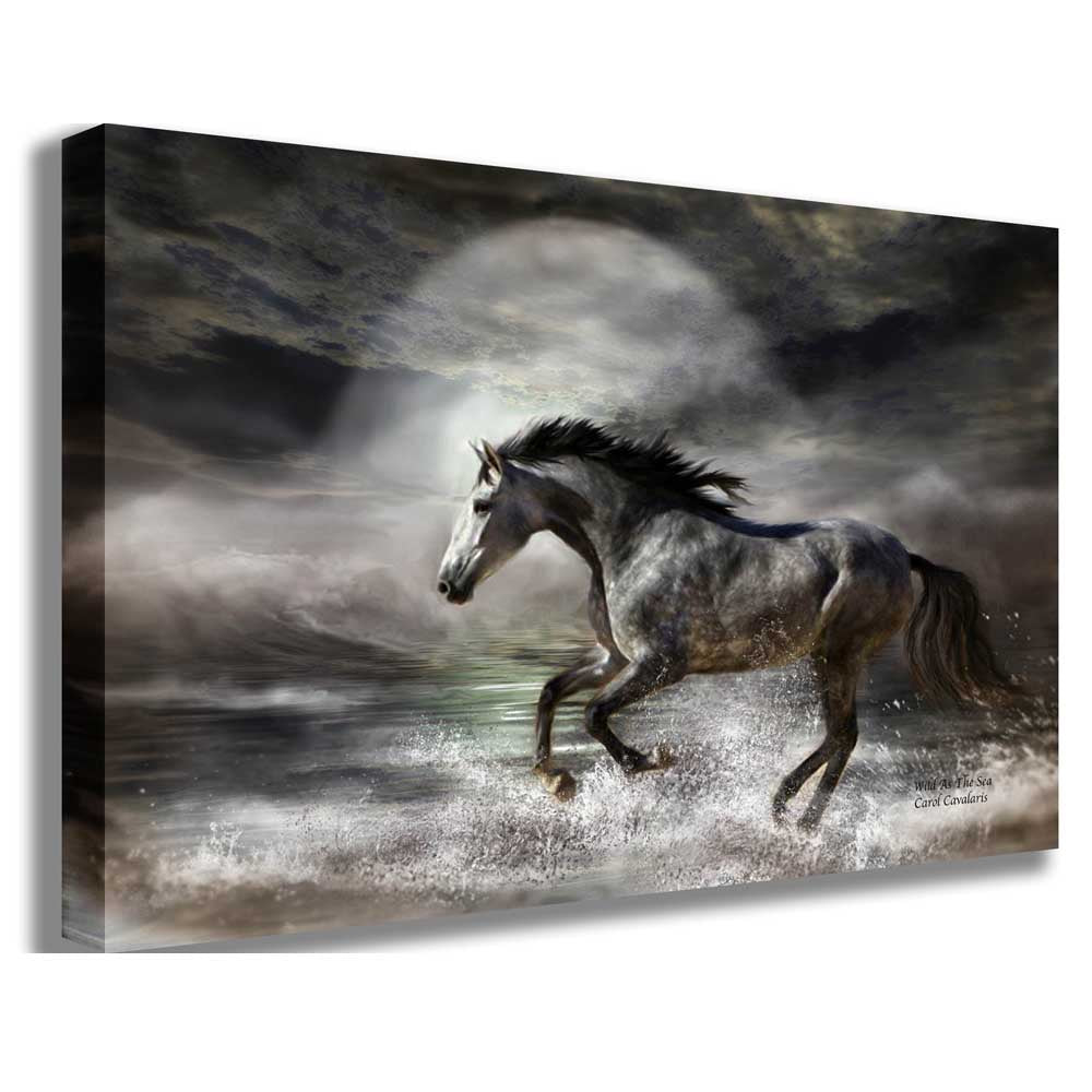 Wild As The Sea Canvas Printed | Wallhogs