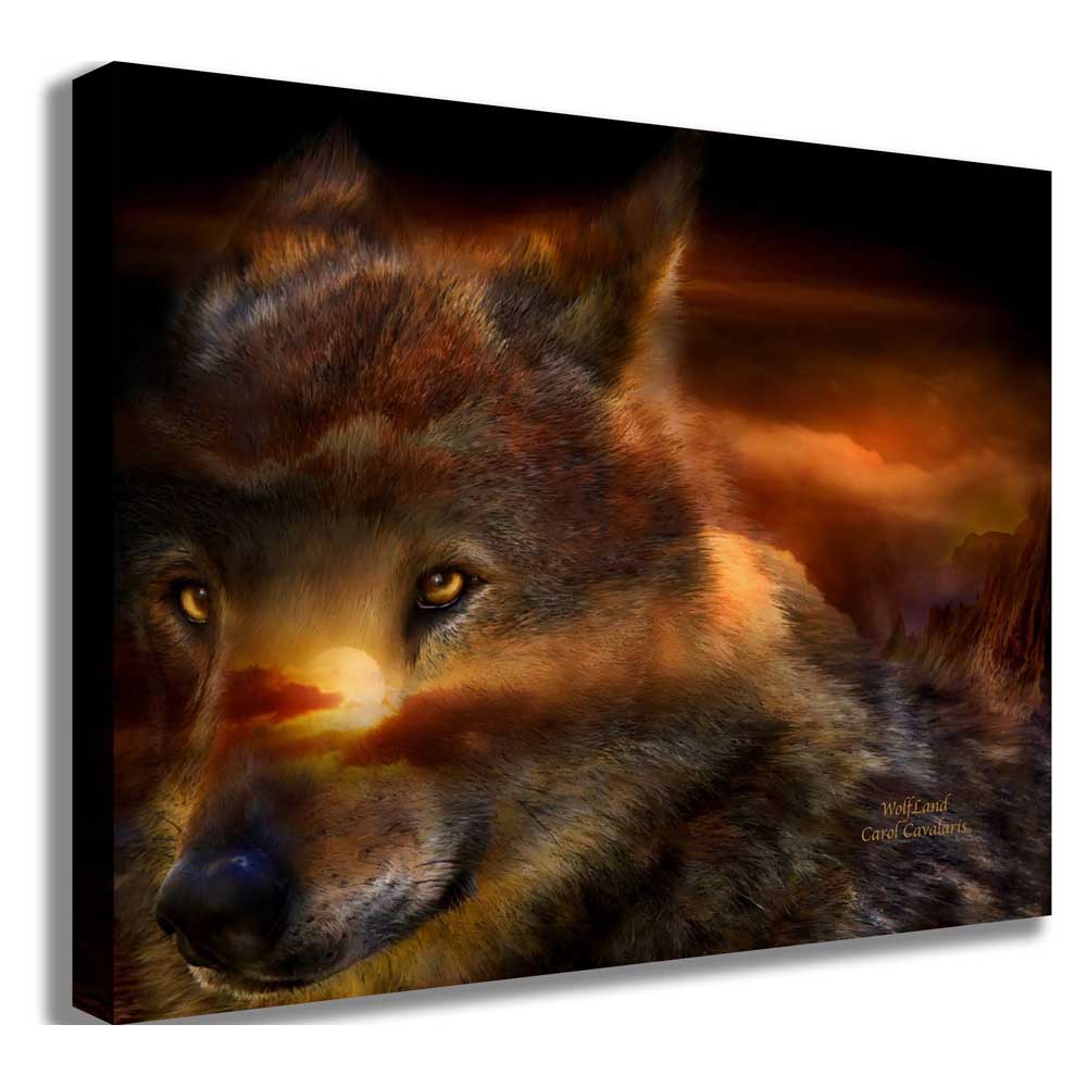 WolfLand Fine Art Canvas Printed | Wallhogs