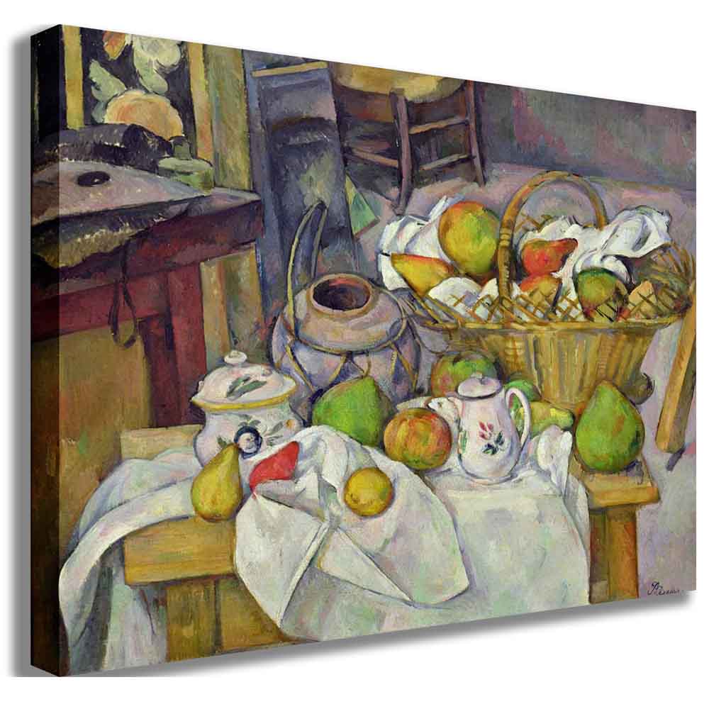 Still Life with Basket Canvas Printed | Wallhogs
