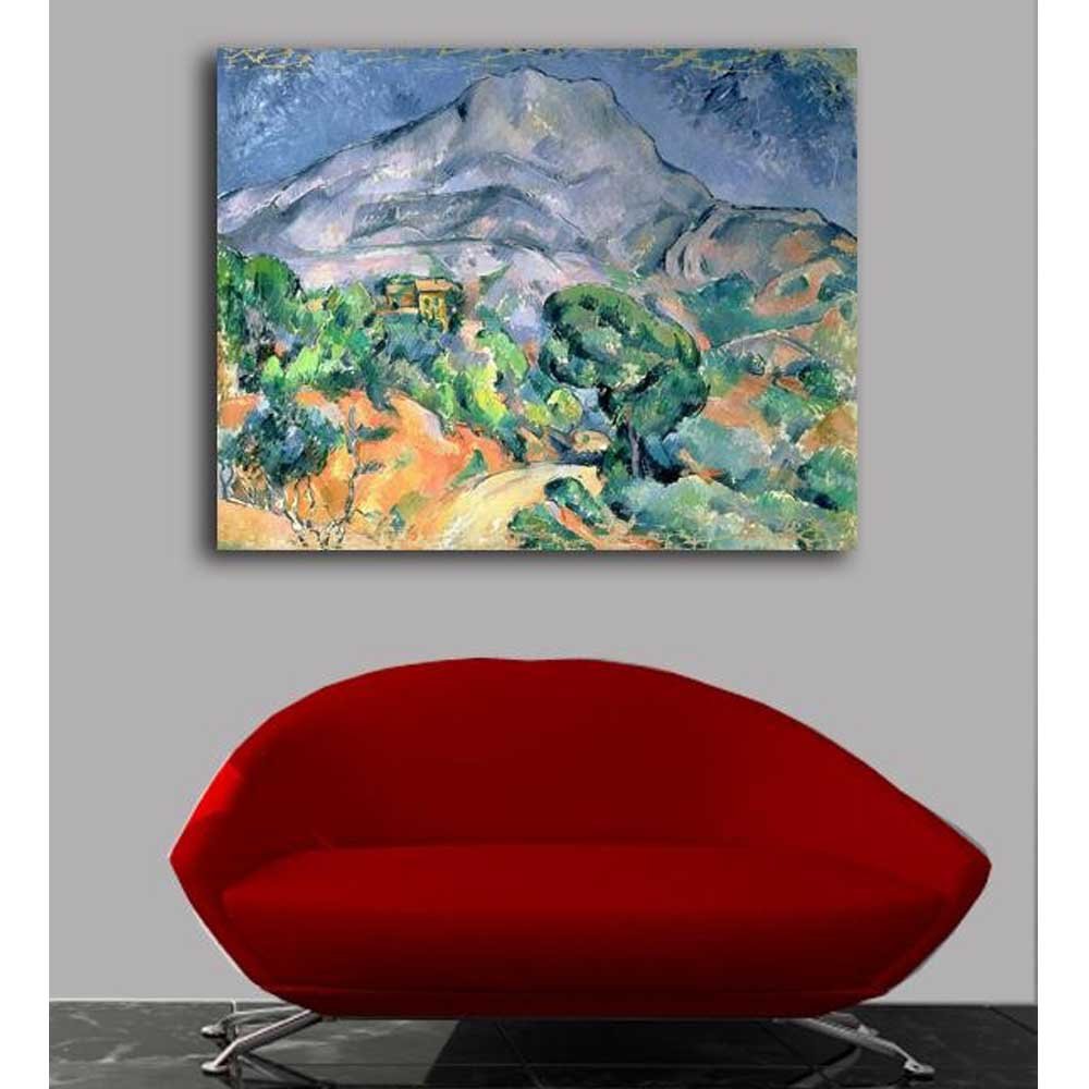 Mont Sainte-Victoire Fine Art Canvas Print Installed