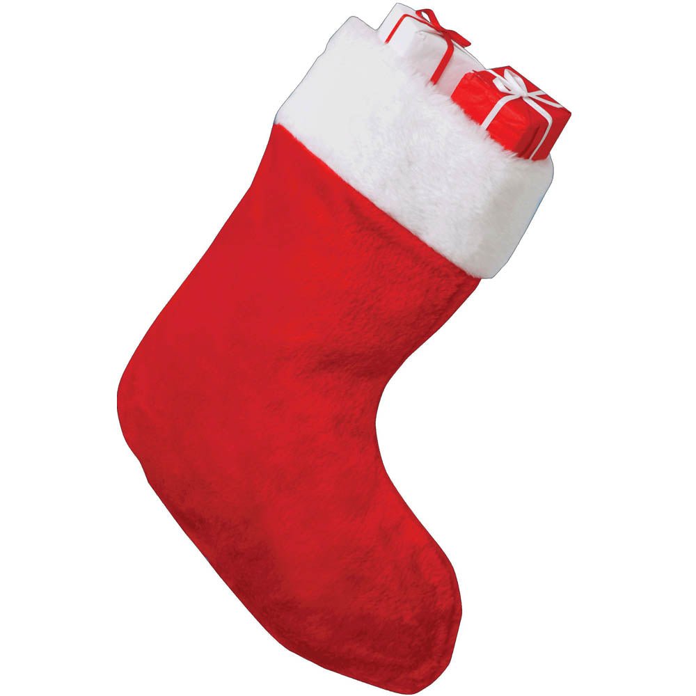 Stuffed Christmas Stocking Wall Decal Printed