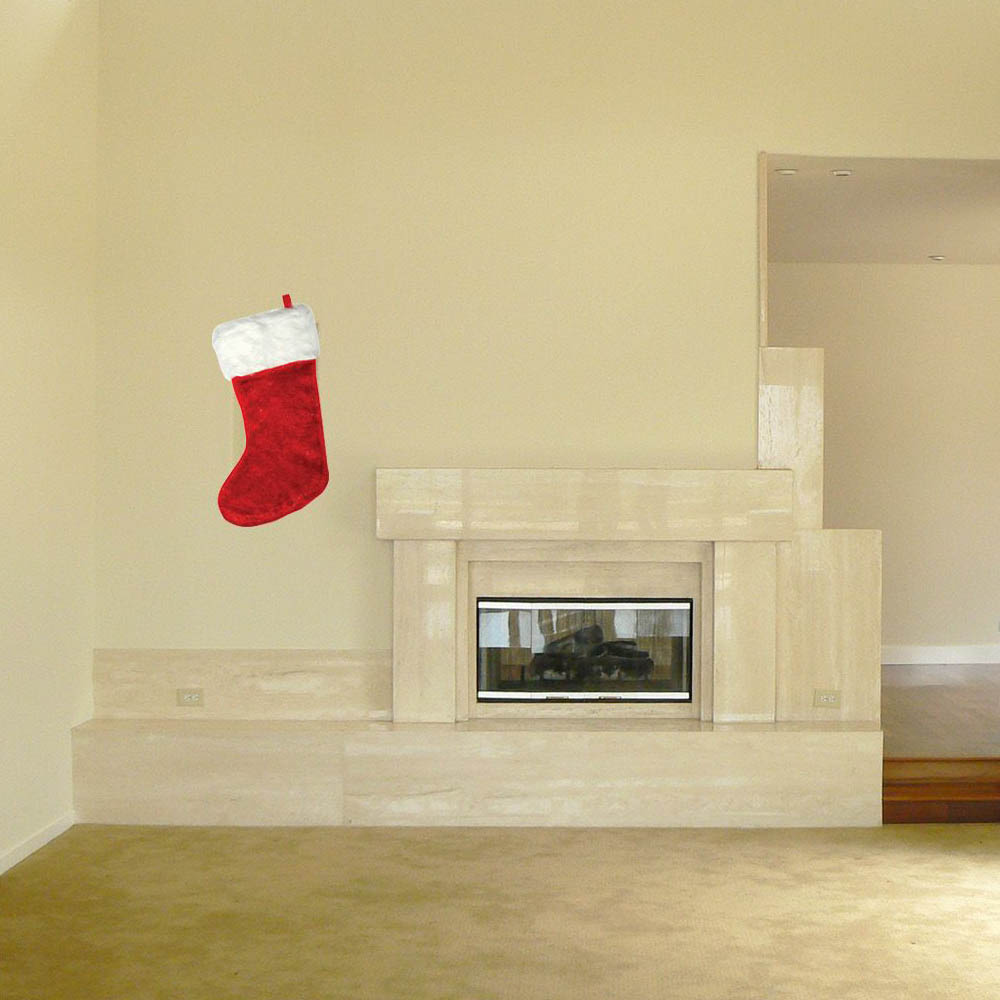 Christmas Stocking Wall Decal Installed