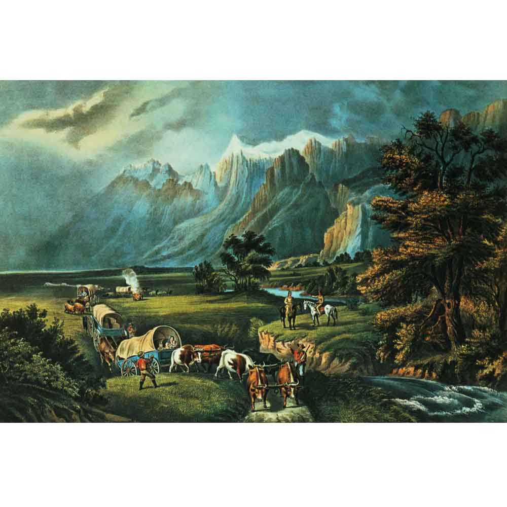 Emigrants Crossing the Plains Wall Decal Printed