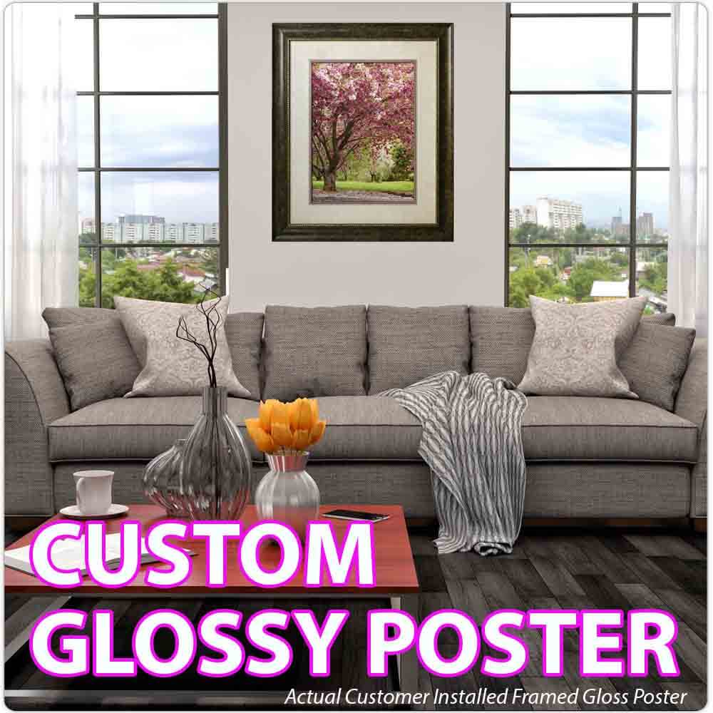Custom Gloss Poster Product & Order Page