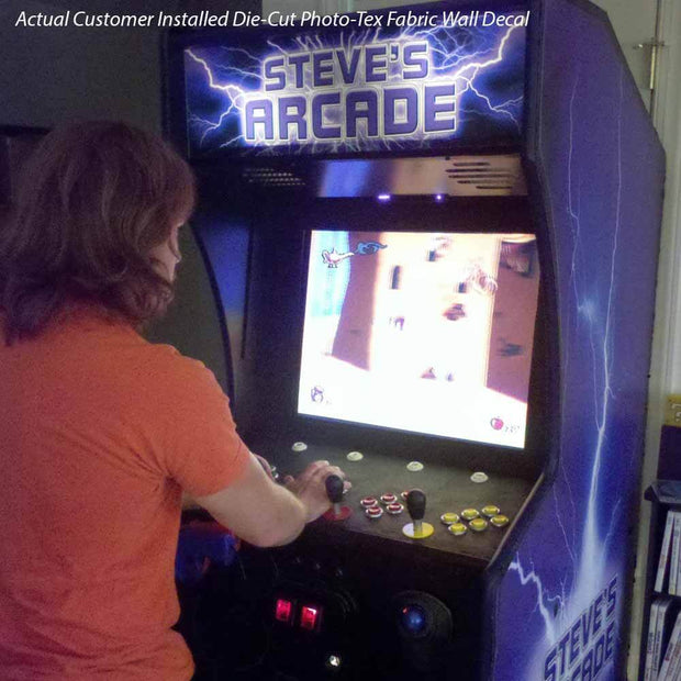 Customer Installed Custom Die-Cut Photo-Tex Game Machine Decals