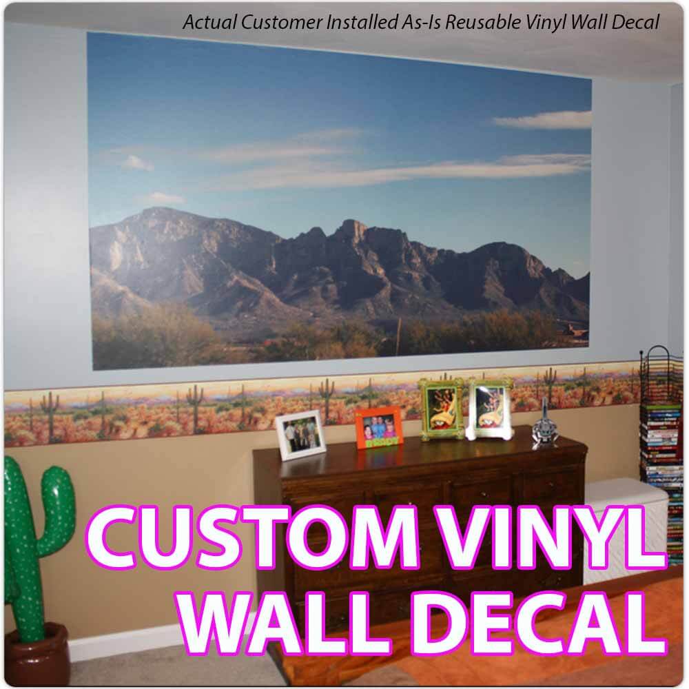 Custom Reusable Vinyl Wall Decal Product & Order Page