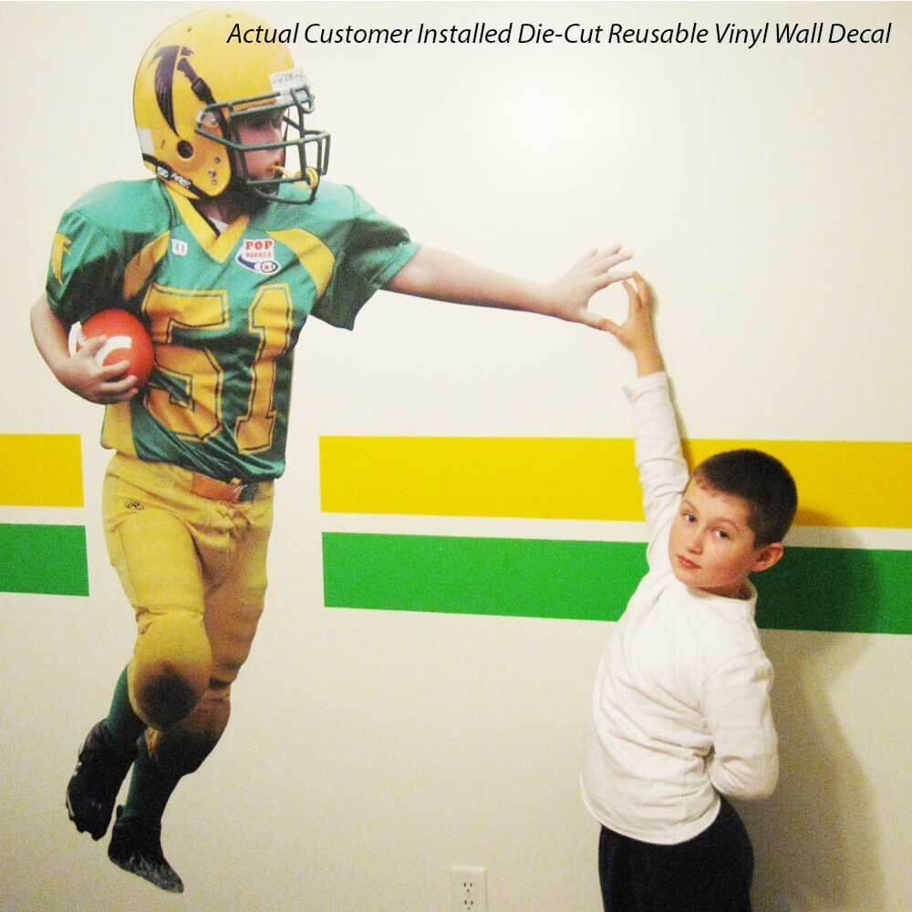 Custom Reusable Vinyl Wall Decal (8 Sizes Available)